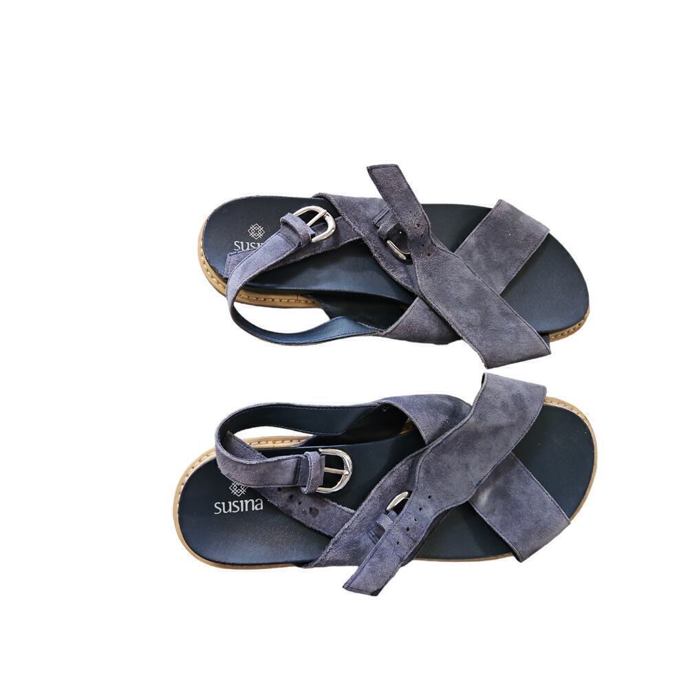 Susina Blue Slingback Sandals‎ Women's Sz 10 - Picture 7 of 9